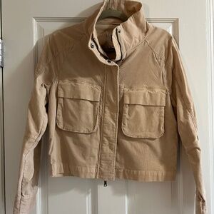 Evereve corduroy jacket - size S - lt tan